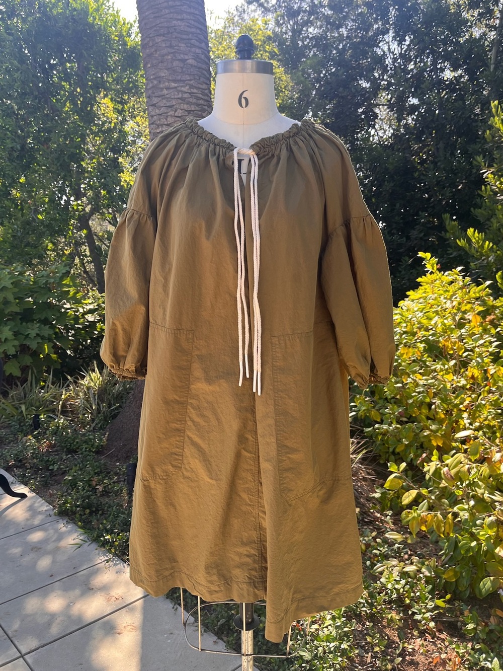 Ottod'Ame gathered midi dress - Size 4